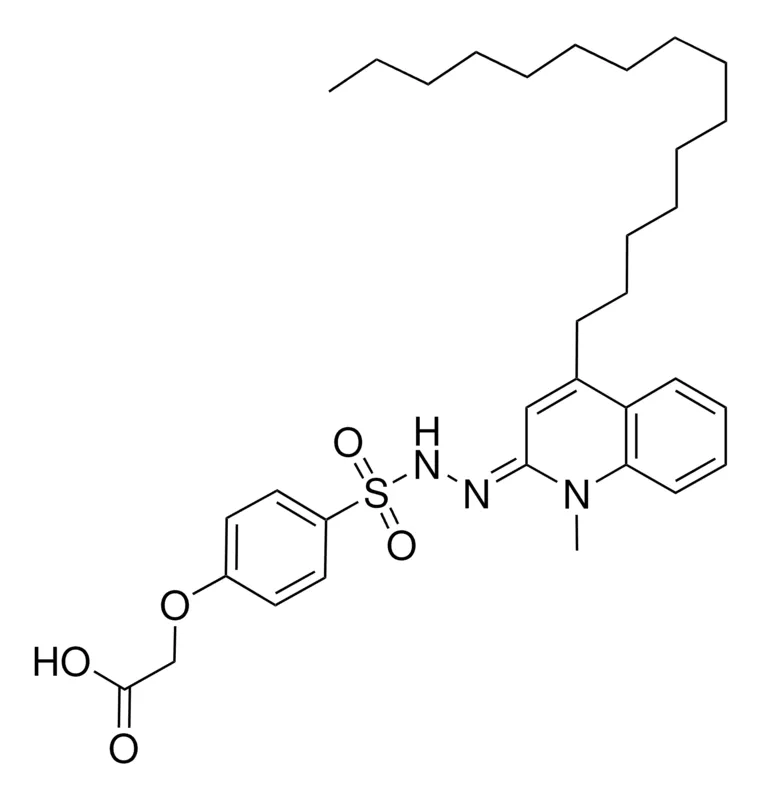 Sigma-Aldrich 4-(CARBOXYMETHOXY)BENZENESULFONIC (1-METHYL4PENTADECYL2QUINOLYLIDENE)HYDRAZIDE，AldrichCPR