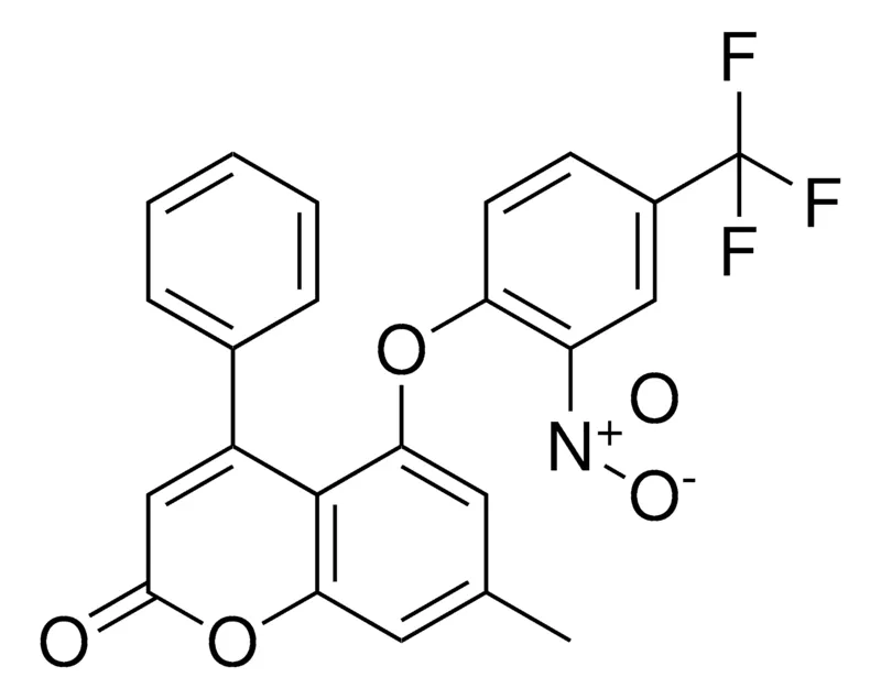 Sigma-Aldrich 7-METHYL-5-(2-NITRO-4-TRIFLUOROMETHYL-PHENOXY)-4-PHENYL-CHROMEN-2-ONE,AldrichCPR