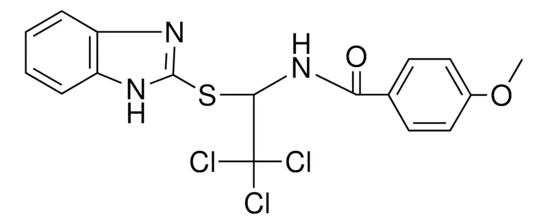 Sigma-Aldrich N-(1-(1H-BENZOIMIDAZOL-2-YLSULFANYL)-2,2,2-TRICHLORO-ETHYL)-4-METHOXY-BENZAMIDE,AldrichCPR