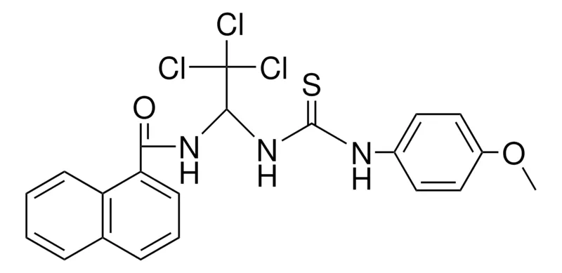 Sigma-Aldrich NAPHTHALENE-CARBOXYLIC ACID (2,2,2-TRICHLORO-(3-(4-MEO-PH)-THIOUREIDO)-ET)-AMIDE,AldrichCPR