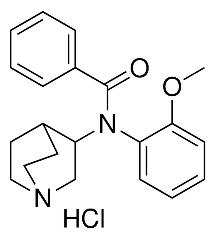 Sigma-Aldrich N-(1-AZABICYCLO(2.2.2)OCT-3-YL)-N-(2-METHOXYPHENYL)BENZAMIDE HYDROCHLORIDE,AldrichCPR