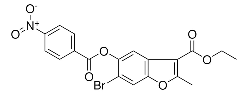 Sigma-Aldrich ETHYL 6-BROMO-2-METHYL-5-((4-NITROBENZOYL)OXY)-1-BENZOFURAN-3-CARBOXYLATE,AldrichCPR