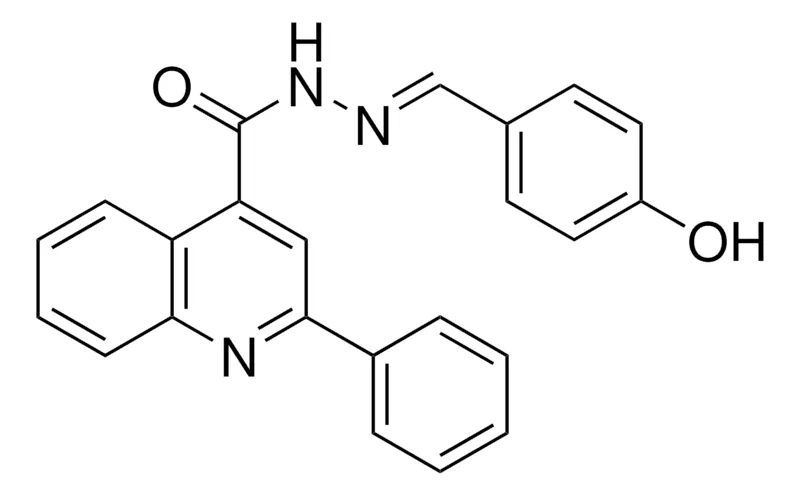 Sigma-Aldrich 2-PHENYL-QUINOLINE-4-CARBOXYLIC ACID (4-HYDROXY-BENZYLIDENE)-HYDRAZIDE,AldrichCPR