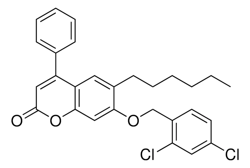 Sigma-Aldrich 7-(2,4-DICHLORO-BENZYLOXY)-6-HEXYL-4-PHENYL-CHROMEN-2-ONE,AldrichCPR