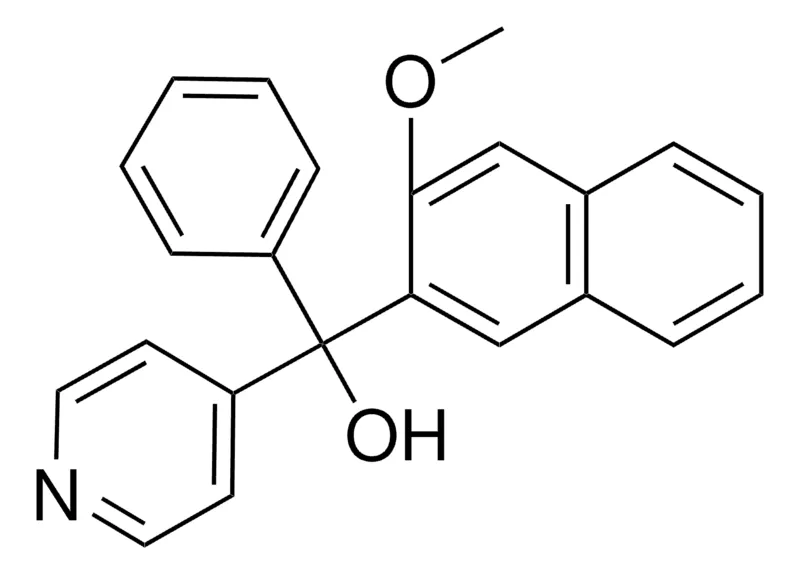 Sigma-Aldrich 3-METHOXY-ALPHA-PHENYL-ALPHA-(4-PYRIDYL)-2-NAPHTHALENEMETHANOL,AldrichCPR