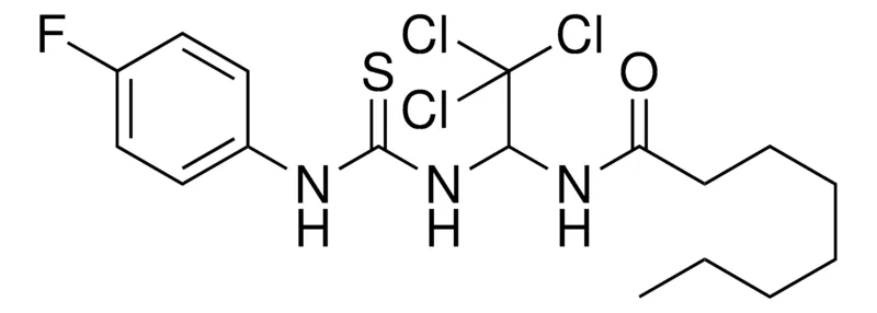 Sigma-Aldrich OCTANOIC ACID (2,2,2-TRICHLORO-1-(3-(4-FLUORO-PHENYL)-THIOUREIDO)-ETHYL)-AMIDE，AldrichCPR