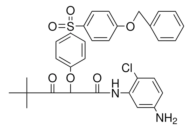Sigma-Aldrich 5'-AMINO-2-(BENZYLOXYPHENYLSULFONYLPHENOXY-2'-CL-4,4-DIMETHYL-3-OXOPENTANANILIDE，AldrichCPR