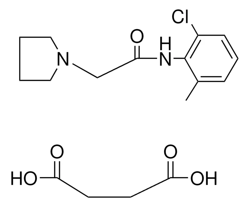 Sigma-Aldrich 6'-CHLORO-1-PYRROLIDINEACETO-ORTHO-TOLUIDIDE SUCCINATE,AldrichCPR