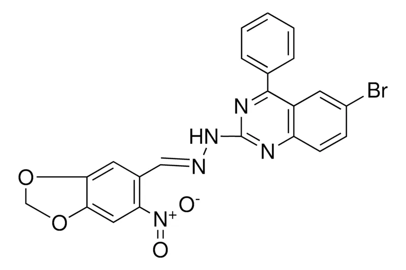 Sigma-Aldrich N-(6-BR-4-PH-QUINAZOLIN-2-YL)-N'-(NITRO-BENZO(1,3)DIOXOL-YLMETHYLENE)-HYDRAZINE,AldrichCPR