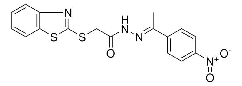 Sigma-Aldrich 2-(BENZOTHIAZOL-2-YLSULFANYL)-ACETIC ACID (1-(4-NITRO-PH)-ETHYLIDENE)-HYDRAZIDE,AldrichCPR