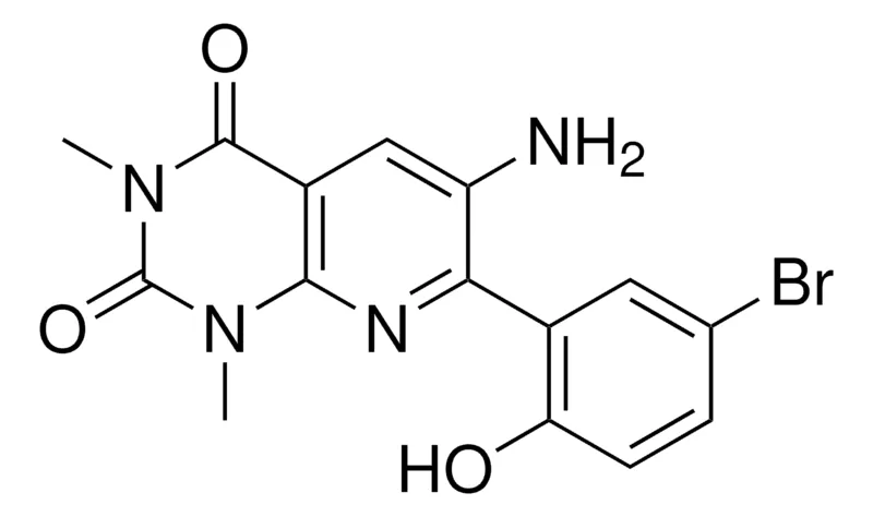 Sigma-Aldrich 6-AMINO-7-(5-BR-2-HO-PH)-1,3-DIMETHYLPYRIDO(2,3-D)PYRIMIDINE-2,4(1H,3H)-DIONE,AldrichCPR
