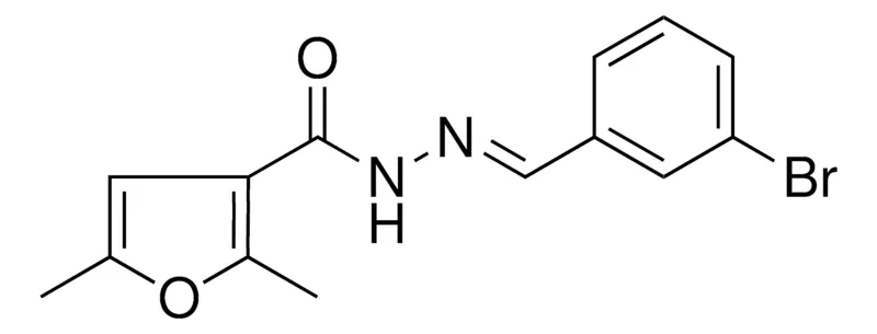 Sigma-Aldrich 2,5-DIMETHYL-FURAN-3-CARBOXYLIC ACID (3-BROMO-BENZYLIDENE)-HYDRAZIDE,AldrichCPR
