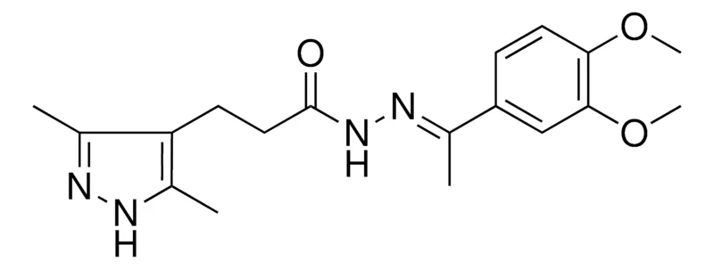 Sigma-Aldrich 3(3,5-DI-ME-1H-PYRAZOL-4-YL)PROPIONIC ACID (1(3,4-DI-MEO-PH)ETHYLIDENE)HYDRAZIDE,AldrichCPR