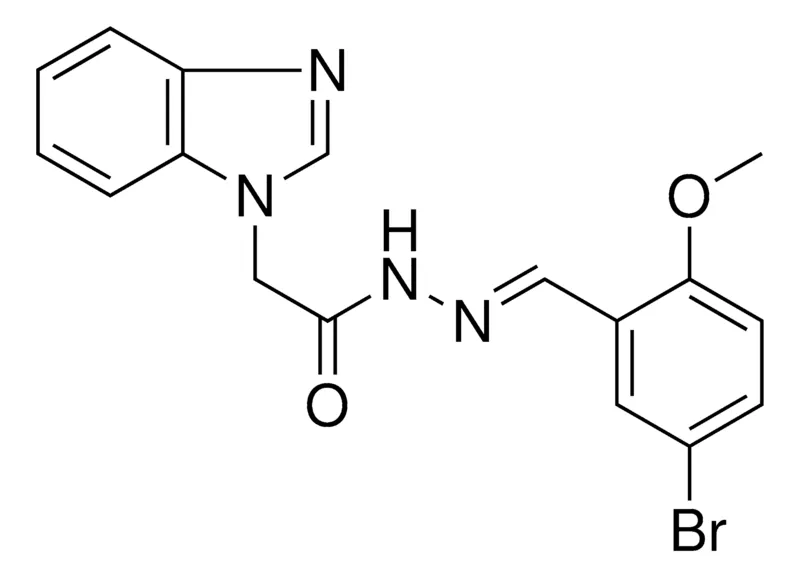Sigma-Aldrich 2-BENZOIMIDAZOL-1-YL-ACETIC ACID (5-BROMO-2-METHOXY-BENZYLIDENE)-HYDRAZIDE,AldrichCPR