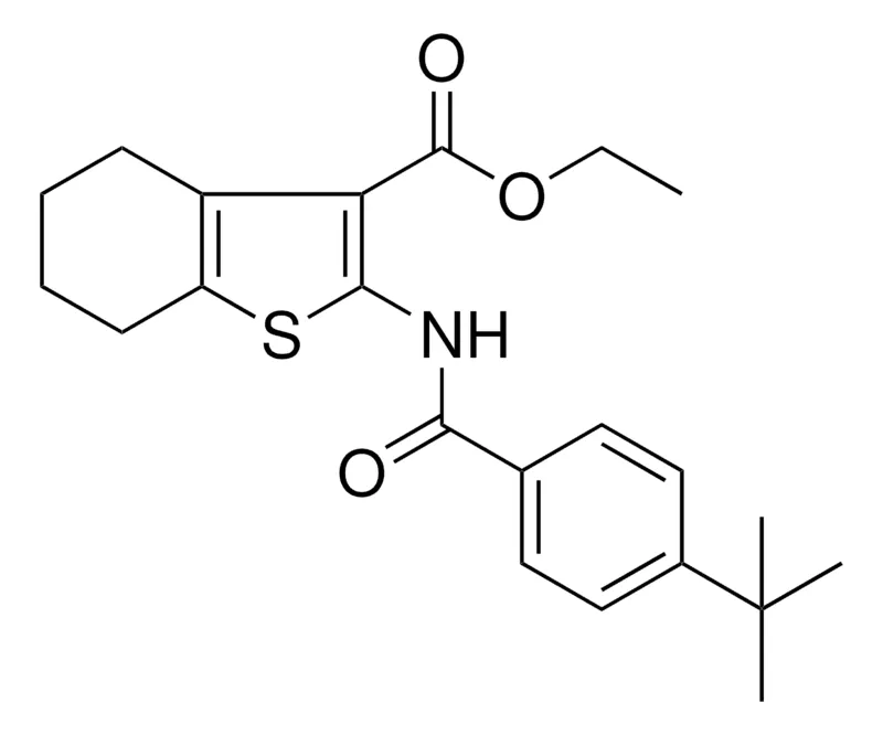 Sigma-Aldrich 2(4-TERT-BU-BENZOYLAMINO)4,5,6,7-4H-BENZO(B)THIOPHENE-3-CARBOXYLIC ACID ET ESTER,AldrichCPR