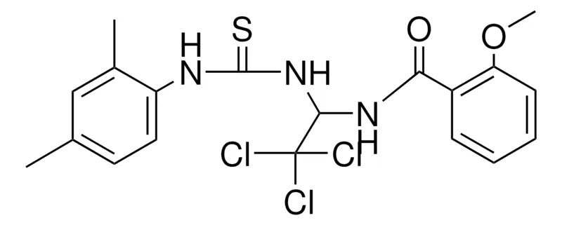 Sigma-Aldrich 2-MEO-N-(2,2,2-TRICHLORO-1-(3-(2,4-DIMETHYL-PHENYL)-THIOUREIDO)-ETHYL)-BENZAMIDE,AldrichCPR