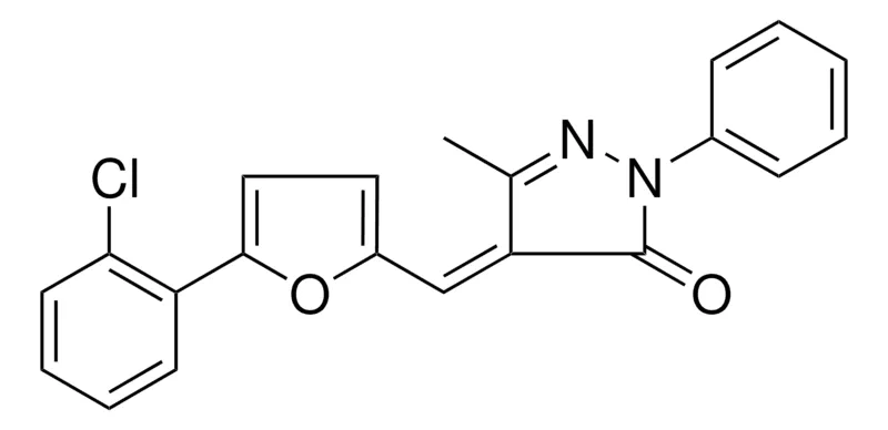 Sigma-Aldrich 4-(5-(2-CL-PH)-FURAN-2-YLMETHYLENE)-5-METHYL-2-PHENYL-2,4-DIHYDRO-PYRAZOL-3-ONE,AldrichCPR
