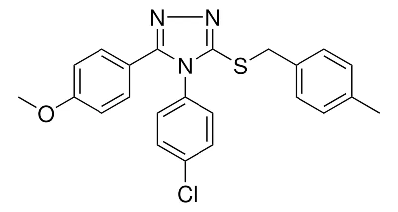 Sigma-Aldrich 4-(4-CHLOROPHENYL)-3-(4-MEO-PH)-5-((4-METHYLBENZYL)SULFANYL)-4H-1,2,4-TRIAZOLE,AldrichCPR