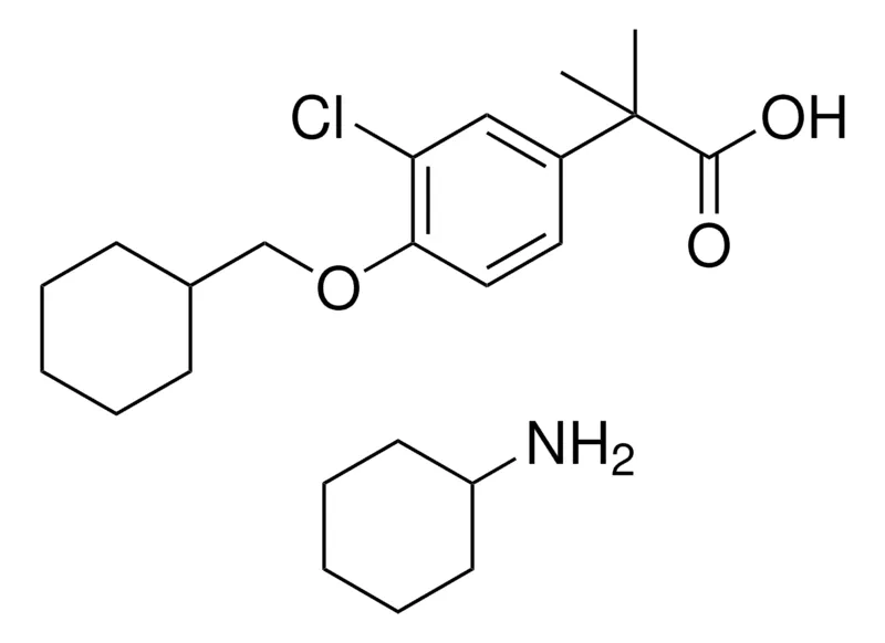 Sigma-Aldrich 2-(3-CL-4-(CYCLOHEXYLMETHOXY)PH)-2-METHYLPROPANOIC ACID, CYCLOHEXYLAMINE SALT,AldrichCPR