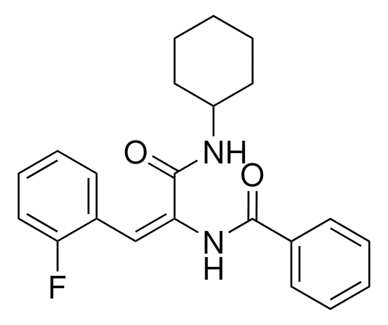Sigma-Aldrich N-(1-CYCLOHEXYLCARBAMOYL-2-(2-FLUORO-PHENYL)-VINYL)-BENZAMIDE,AldrichCPR