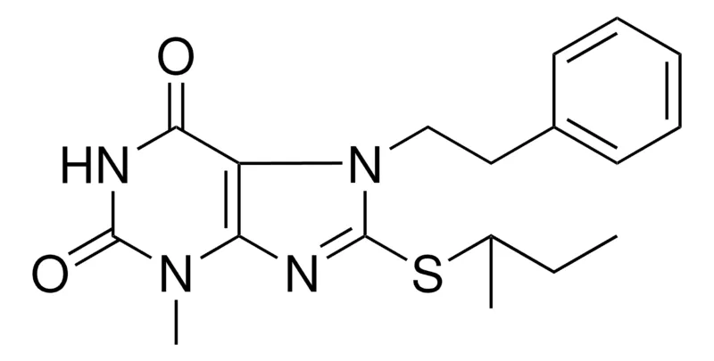 Sigma-Aldrich 8-SEC-BUTYLSULFANYL-3-METHYL-7-PHENETHYL-3,7-DIHYDRO-PURINE-2,6-DIONE,AldrichCPR