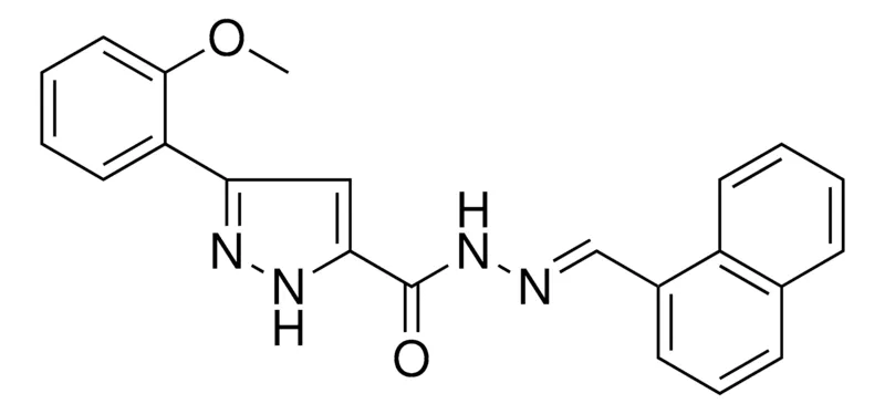 Sigma-Aldrich 5-(2-MEO-PH)-2H-PYRAZOLE-3-CARBOXYLIC ACID NAPHTHALEN-1-YLMETHYLENE-HYDRAZIDE,AldrichCPR