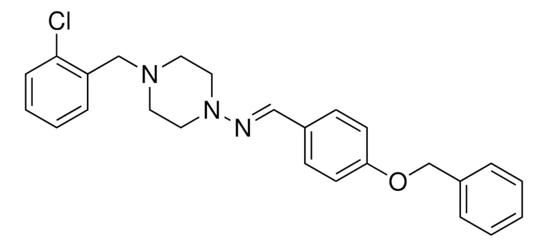 Sigma-Aldrich (4-BENZYLOXY-BENZYLIDENE)-(4-(2-CHLORO-BENZYL)-PIPERAZIN-1-YL)-AMINE,AldrichCPR