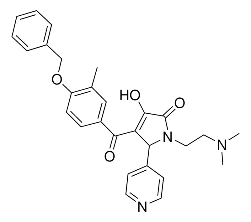 Sigma-Aldrich 4-[4-(BENZYLOXY)-3-METHYLBENZOYL]-1-[2-(DIMETHYLAMINO)ETHYL]-3-HYDROXY-5-(4-PYRIDINYL)-1,5-DIHYDRO-2H-PYRROL-2-ONE，AldrichCPR