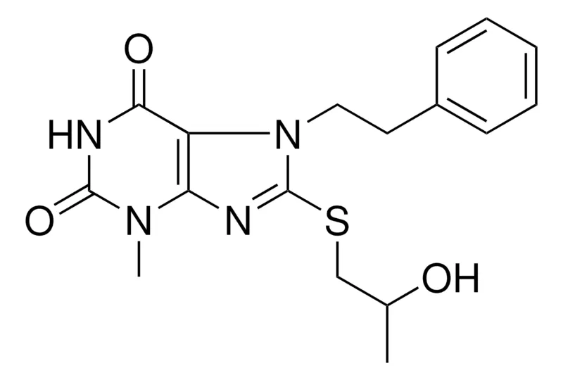 Sigma-Aldrich 8-(2-HYDROXY-PROPYLSULFANYL)-3-METHYL-7-PHENETHYL-3,7-DIHYDRO-PURINE-2,6-DIONE，AldrichCPR