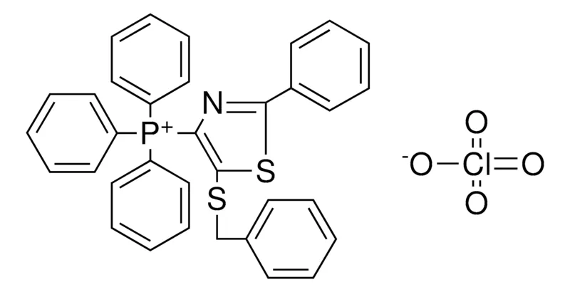 Sigma-Aldrich (5-BENZYLSULFANYL-2-PHENYL-THIAZOL-4-YL)-TRIPHENYL-PHOSPHONIUM, PERCHLORATE,AldrichCPR