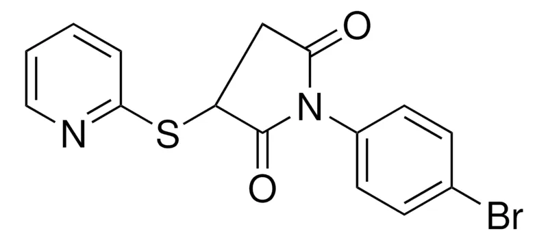 Sigma-Aldrich 1-(4-BROMO-PHENYL)-3-(PYRIDIN-2-YLSULFANYL)-PYRROLIDINE-2,5-DIONE,AldrichCPR