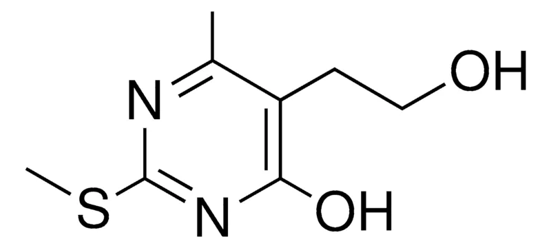Sigma-Aldrich 5-(2-HYDROXY-ETHYL)-6-METHYL-2-METHYLSULFANYL-PYRIMIDIN-4-OL,AldrichCPR