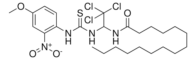 Sigma-Aldrich PENTADECANOIC ACID (2,2,2-TRICHLORO-1-(3-(4-MEO-2-NITRO-PH)-THIOUREIDO)-ET)AMIDE,AldrichCPR