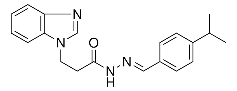 Sigma-Aldrich 3-BENZOIMIDAZOL-1-YL-PROPIONIC ACID (4-ISOPROPYL-BENZYLIDENE)-HYDRAZIDE,AldrichCPR