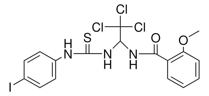Sigma-Aldrich 2-METHOXY-N-(2,2,2-TRICHLORO-1-(3-(4-IODO-PHENYL)-THIOUREIDO)-ETHYL)-BENZAMIDE,AldrichCPR