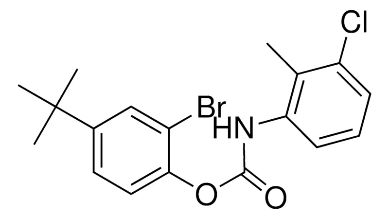 Sigma-Aldrich 2-BROMO-4-(TERT-BUTYL)PHENYL N-(3-CHLORO-2-METHYLPHENYL)CARBAMATE,AldrichCPR