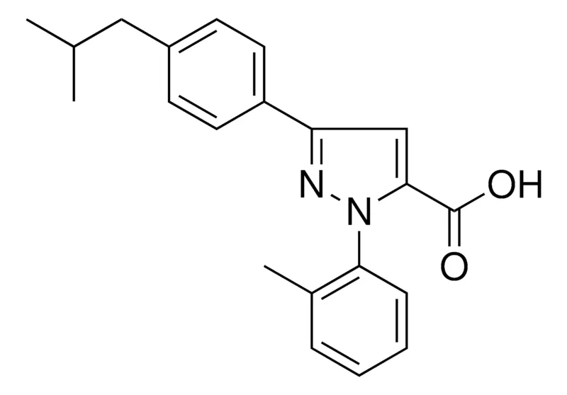 Sigma-Aldrich 3-(4-ISOBUTYLPHENYL)-1-(2-METHYLPHENYL)-1H-PYRAZOLE-5-CARBOXYLIC ACID,AldrichCPR