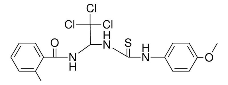 Sigma-Aldrich 2-METHYL-N-(2,2,2-TRICHLORO-1-(3-(4-METHOXY-PHENYL)-THIOUREIDO)-ETHYL)-BENZAMIDE,AldrichCPR