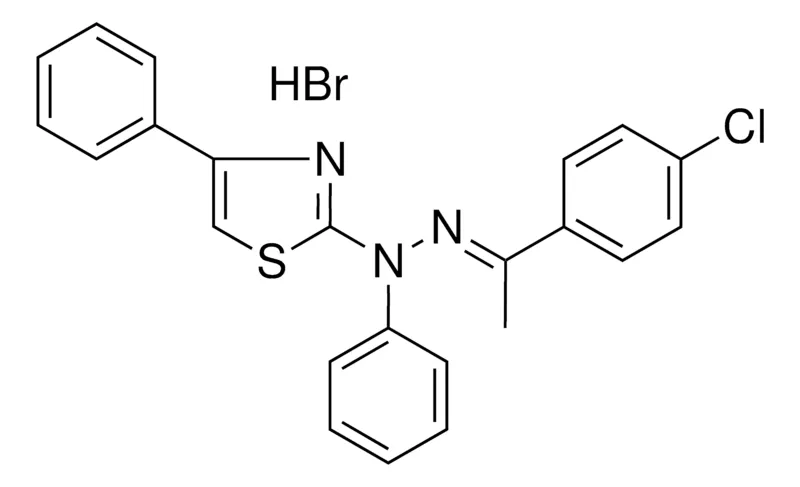 Sigma-Aldrich (1E)-1-(4-CHLOROPHENYL)ETHANONE PHENYL(4-PHENYL-1,3-THIAZOL-2-YL)HYDRAZONE HYDROBROMIDE,AldrichCPR