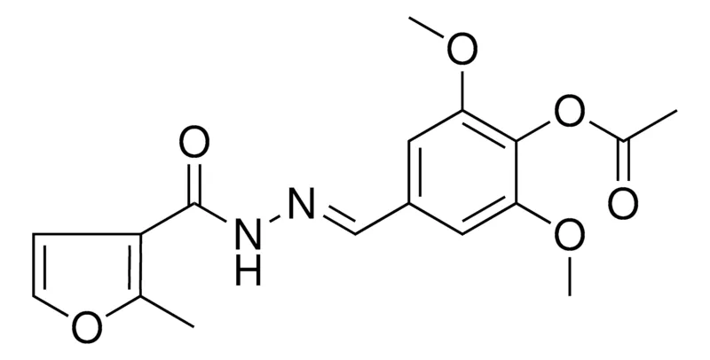 Sigma-Aldrich ACETIC ACID 2,6-DIMETHOXY-4-((2-ME-FURAN-3-CARBONYL)-HYDRAZONOMETHYL)-PH ESTER,AldrichCPR