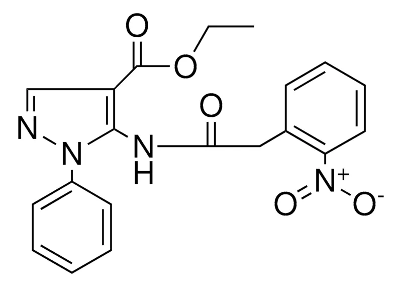 Sigma-Aldrich 5-(2-(2-NITRO-PH)-ACETYLAMINO)-1-PH-1H-PYRAZOLE-4-CARBOXYLIC ACID ETHYL ESTER,AldrichCPR