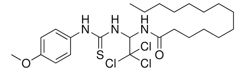Sigma-Aldrich TETRADECANOIC ACID (2,2,2-TRICHLORO-1-(3-(4-MEO-PHENYL)-THIOUREIDO)-ETHYL)-AMIDE，AldrichCPR