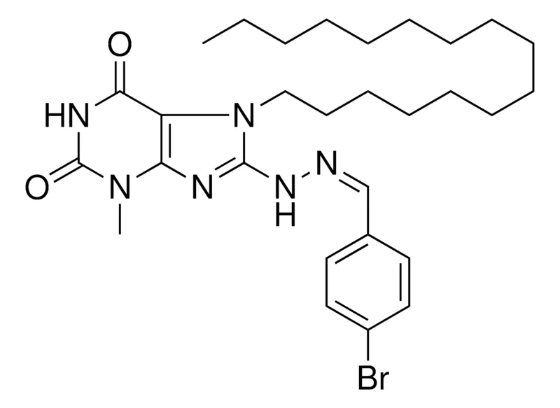 Sigma-Aldrich 8-(N'-(4-BR-BENZYLIDENE)-HYDRAZINO)-7-HEXADECYL-3-ME-3,7-2H-PURINE-2,6-DIONE,AldrichCPR
