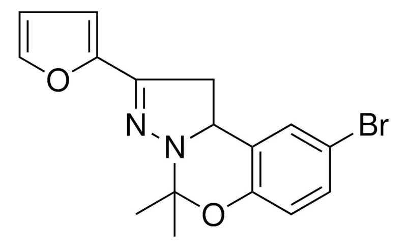 Sigma-Aldrich 8-BR-2-FURAN-2-YL-4,4-DIMETHYL-1,9B-2H-5-OXA-3,3A-DIAZA-CYCLOPENTA(A)NAPHTHALENE,AldrichCPR
