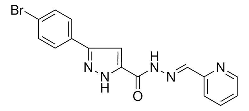 Sigma-Aldrich 5-(4-BROMO-PHENYL)-2H-PYRAZOLE-3-CARBOXYLIC ACID PYRIDIN-2-YLMETHYLENE-HYDRAZIDE,AldrichCPR