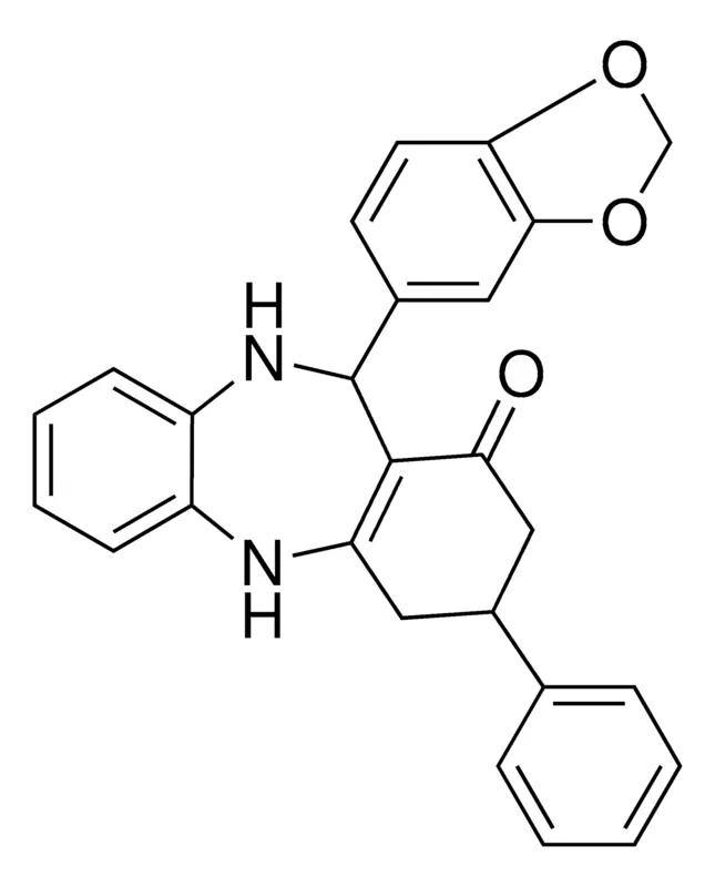 Sigma-Aldrich 11-BENZO(1,3)DIOXOL-5-YL-3-PH-2,3,4,5,10,11-6H-DIBENZO(B,E)(1,4)DIAZEPIN-1-ONE,AldrichCPR