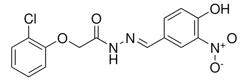 Sigma-Aldrich 2-(2-CHLORO-PHENOXY)-ACETIC ACID (4-HYDROXY-3-NITRO-BENZYLIDENE)-HYDRAZIDE,AldrichCPR