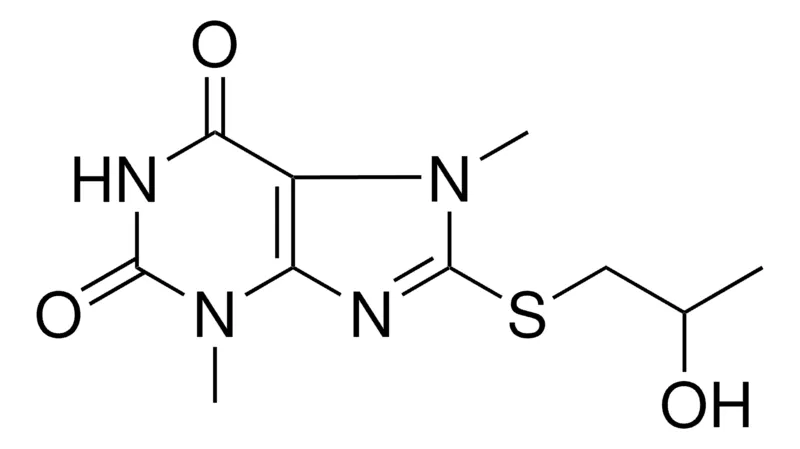 Sigma-Aldrich 8-(2-HYDROXY-PROPYLSULFANYL)-3,7-DIMETHYL-3,7-DIHYDRO-PURINE-2,6-DIONE,AldrichCPR