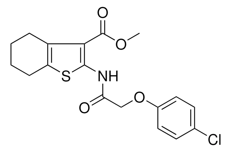 Sigma-Aldrich METHYL 2-{[(4-CHLOROPHENOXY)ACETYL]AMINO}-4,5,6,7-TETRAHYDRO-1-BENZOTHIOPHENE-3-CARBOXYLATE，AldrichCPR