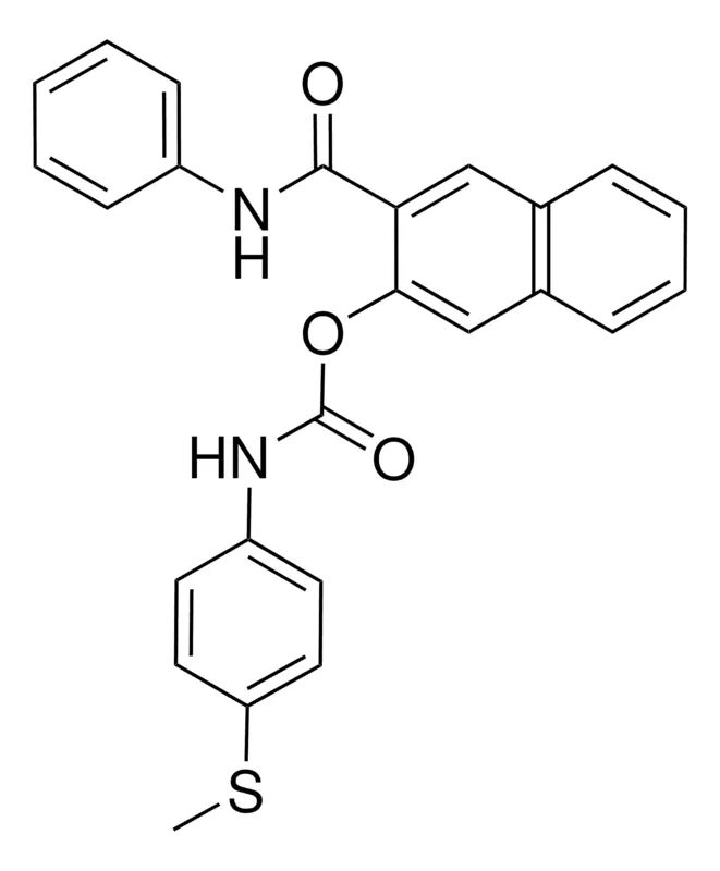 Sigma-Aldrich 3-(N-PHENYLCARBAMOYL)-2-NAPHTHYL N-(4-(METHYLTHIO)PHENYL)CARBAMATE,AldrichCPR